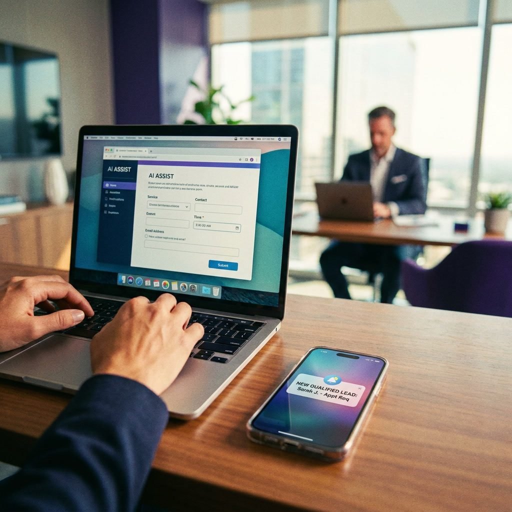 Interactive AI lead generation executive briefing with pipeline stages