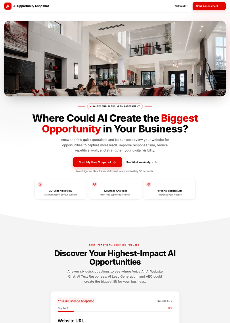 AI Opportunity Snapshot — app screenshot